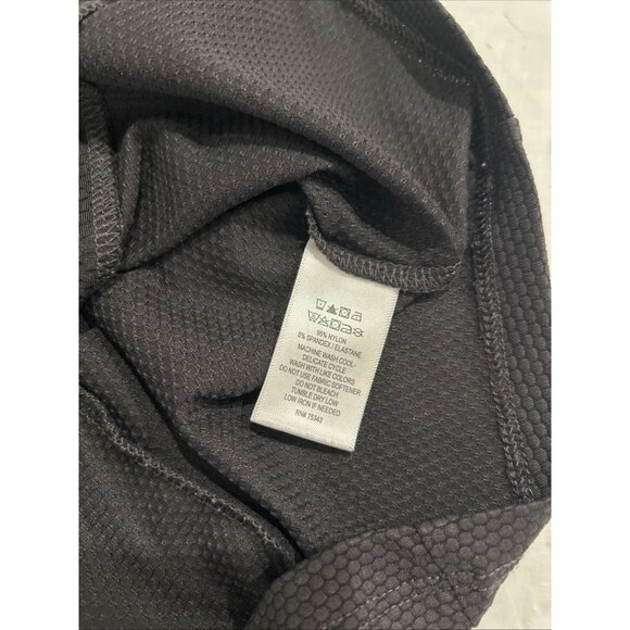 Tommy Bahama Womens Sz L Black Golf UPF Blouse Shirt Top Tropical Beach - Picture 9 of 9